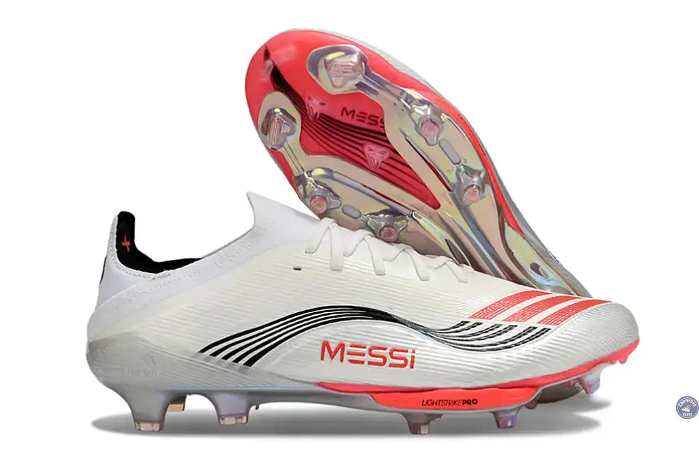 F50+ Lacets FG Prestig10 - Blanc/Lucid Red/Argenté