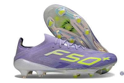 F50+ Lacets FG - Violet/Jaune Fluo/Gris