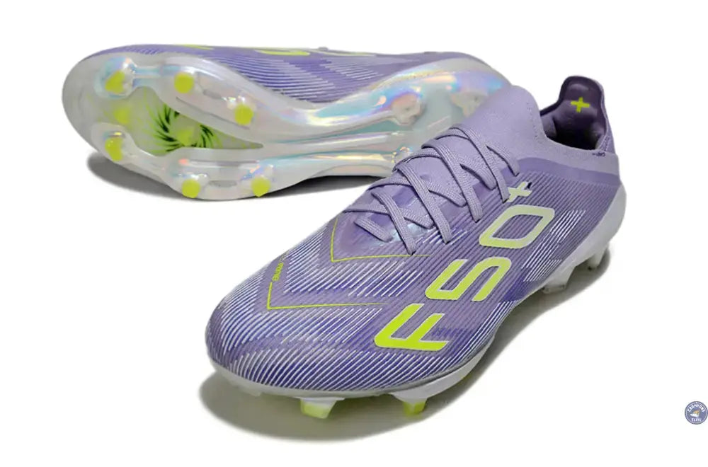 F50+ Lacets FG - Violet/Jaune Fluo/Gris