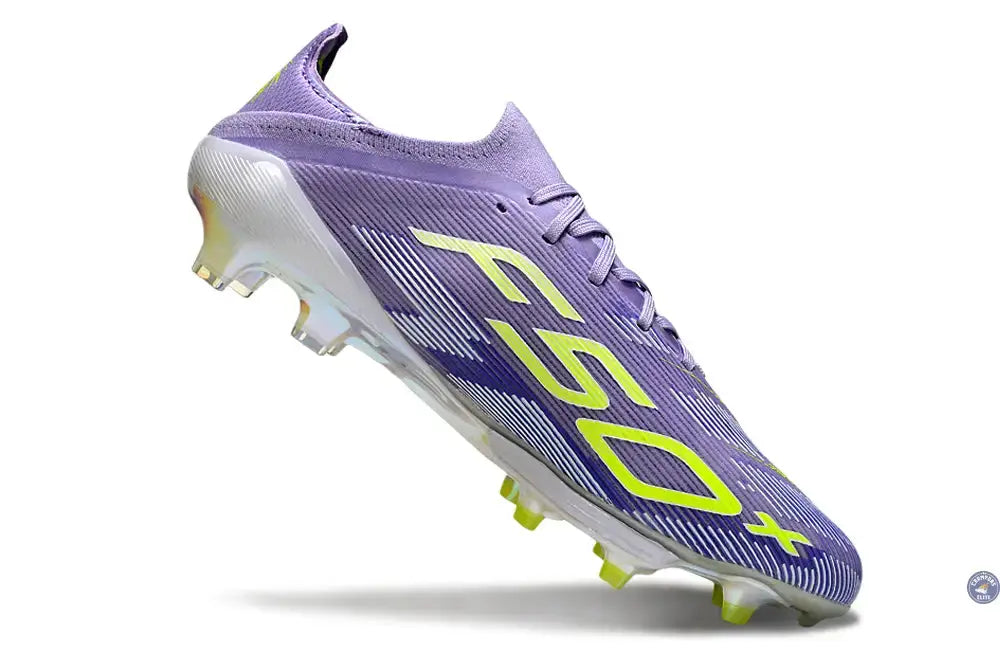 F50+ Lacets FG - Violet/Jaune Fluo/Gris