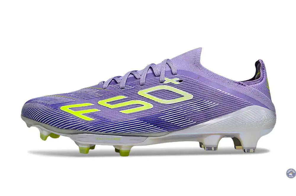 F50+ Lacets FG - Violet/Jaune Fluo/Gris