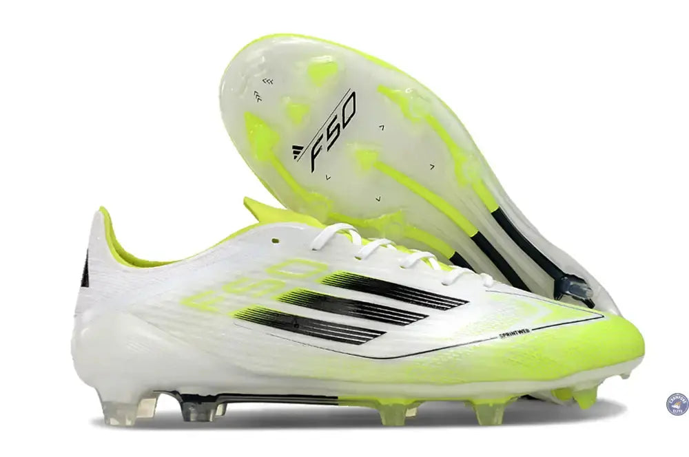 F50 Languette FG - Blanc/Jaune Fluo/Noir