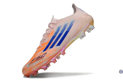 F50 MESSI ELITE Languette FG Spark Fusion - Orange/Bleu/Rose