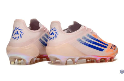F50 MESSI ELITE Languette FG Spark Fusion - Orange/Bleu/Rose