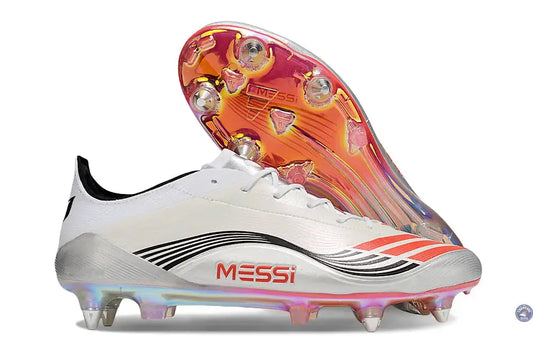 F50 MESSI ELITE SG PRESTIG10 - BLANC/LUCID RED/ARGENTÉ