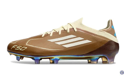 F50 Messi X Bad Bunny Elite Lacets FG - Cardboard/Blanc/Turquoise ÉDITION LIMITÉE