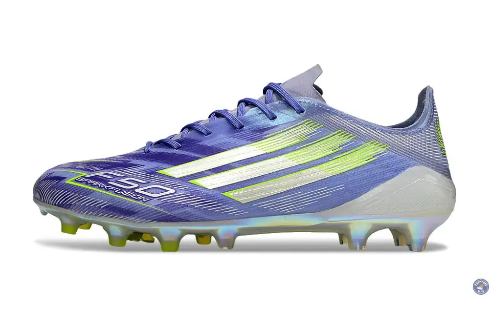F50 Sparkfusion ELITE Languette FG - Violet/Jaune/Blanc