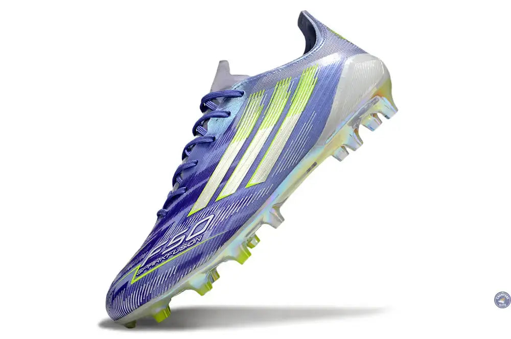 F50 Sparkfusion ELITE Languette FG - Violet/Jaune/Blanc
