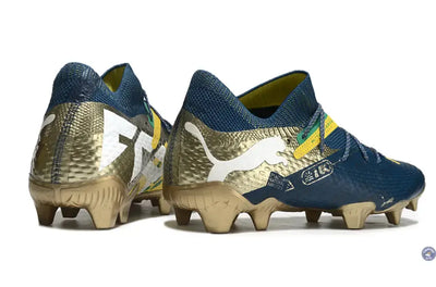 Future 7 Ultimate FG/AG NJR BNA - Sailing Blue/Marine Blue/Jaune/Grassy Green/Doré ÉDITION LIMITÉE