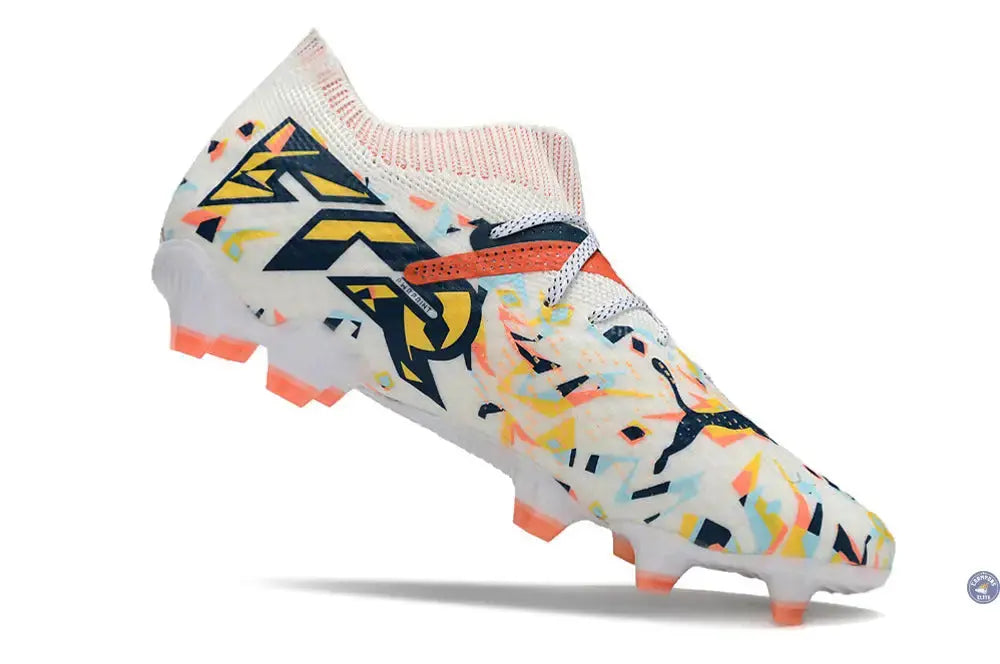 Future 7 Ultimate FG/AG NJR Creativity - Blanc/Ocean Tropic/Turquoise Surf/Hot Heat/Sun Stream ÉDITION LIMITÉE