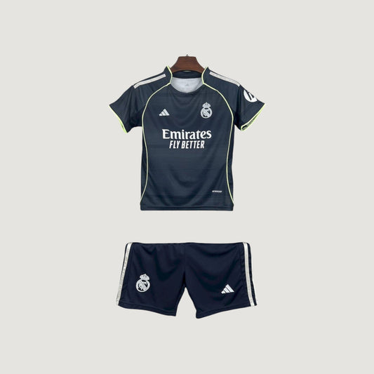 Real Madrid – Ensemble Extérieur 25/26 Enfant – Noir
