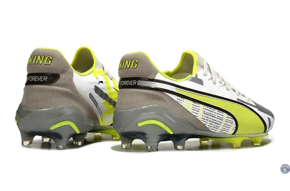 King Ultimate FG/AG Forever - Gris/Electric Lime/Blanc/Flat Light Gray ÉDITION LIMITÉE