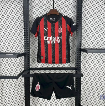 Kits Enfants AC Milan 2025/26 Domicile