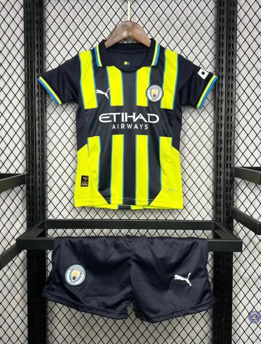 Kits Enfants Manchester City 2024/25 Extérieur