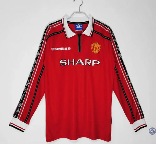 Manchester United 1998/99 Domicile à manches longues
