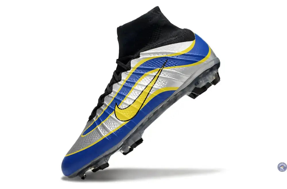 Mercurial Superfly 4 R9 FG - Argenté/Bleu/Jaune/Noir