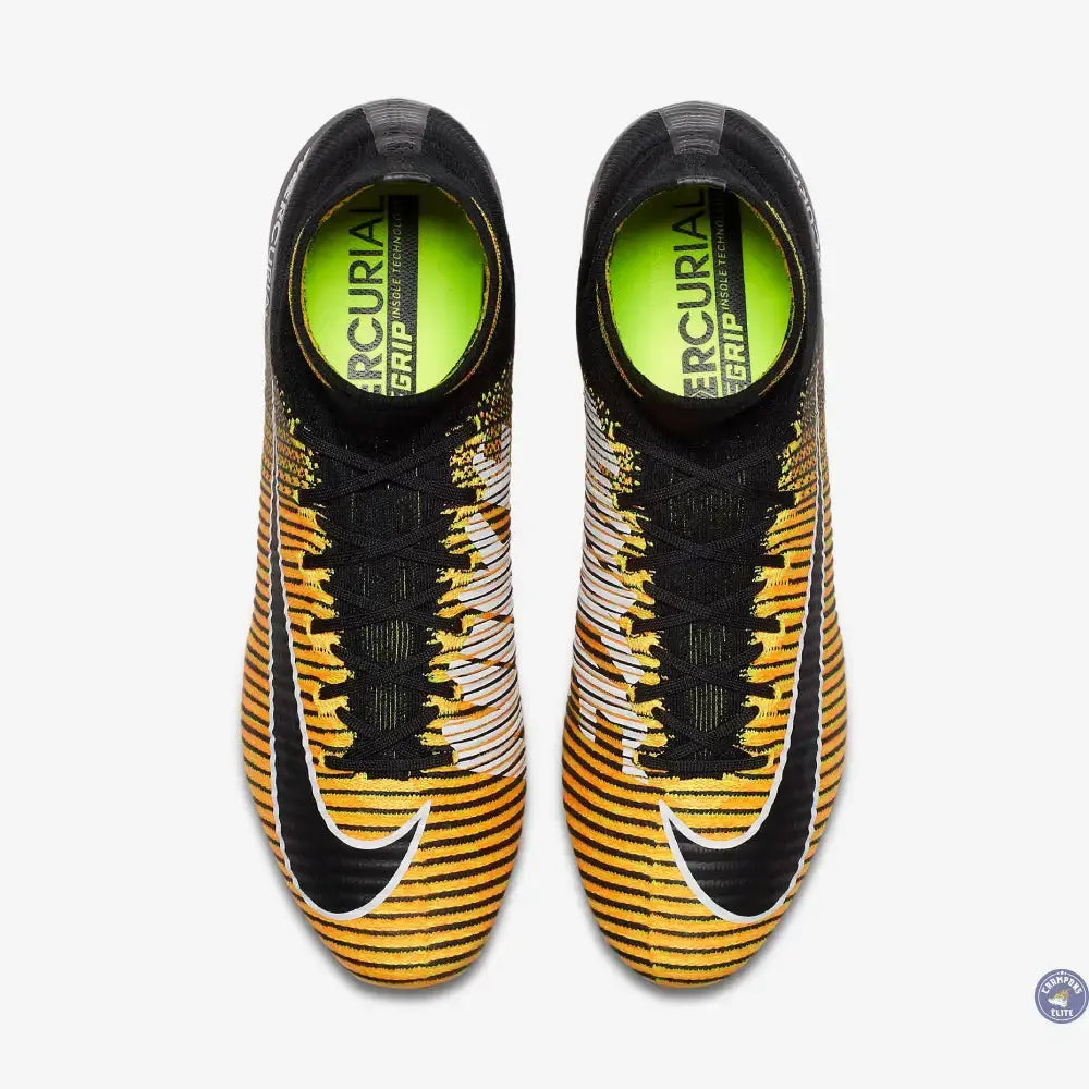 Mercurial Superfly 5 FG Lock in. Let loose. - Orange/Noir/Blanc