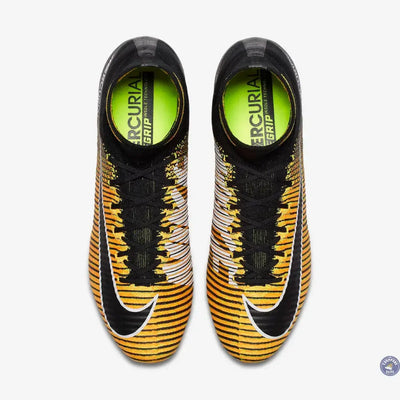 Mercurial Superfly 5 FG Lock in. Let loose. - Orange/Noir/Blanc
