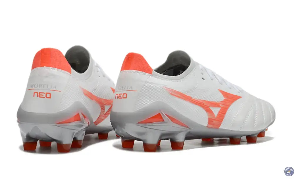Morelia Neo 4 Beta Elite FG/AG Charge - Blanc/Radiant Red