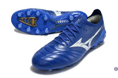 Morelia Neo 4 Elite FG/AG - Bleu/Blanc/Doré