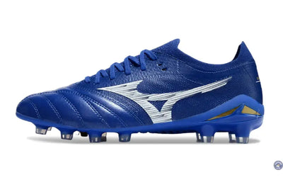 Morelia Neo 4 Elite FG/AG - Bleu/Blanc/Doré