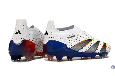 Predator 24 Elite Laceless FG Predstrike  - Blanc/Bleu Multicouleur