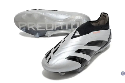 Predator 24 Elite Laceless FG Predstrike  - Gris/Noir