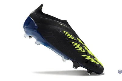 Predator 24 Elite Laceless FG Predstrike  - Merky FC Noir/Vert Fluo