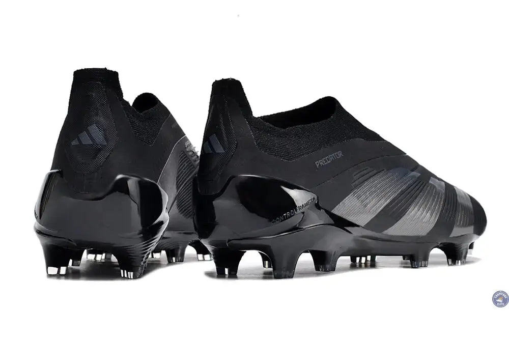 Predator 24 Elite Laceless FG Predstrike  - Noir/Argent