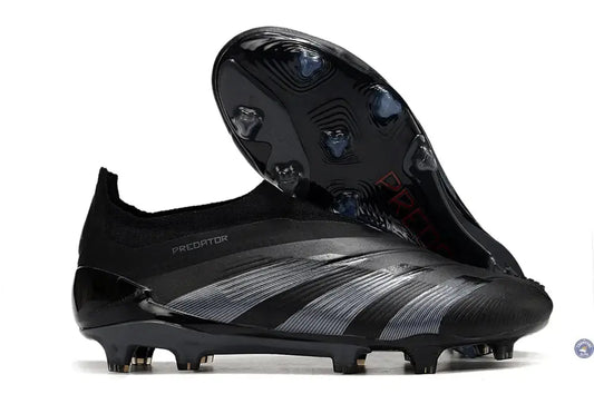 Predator 24 Elite Laceless FG Predstrike  - Noir/Argent