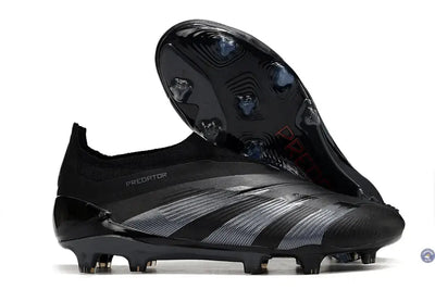 Predator 24 Elite Laceless FG Predstrike  - Noir/Argent