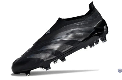 Predator 24 Elite Laceless FG Predstrike  - Noir/Argent