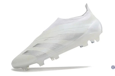Predator 24 Elite Laceless FG Predstrike - Pearlized - Blanc