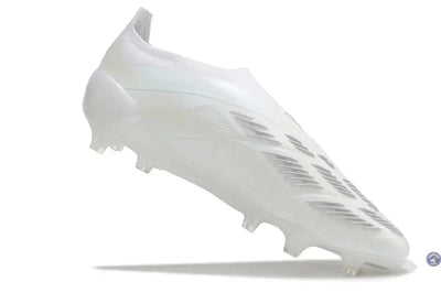 Predator 24 Elite Laceless FG Predstrike - Pearlized - Blanc