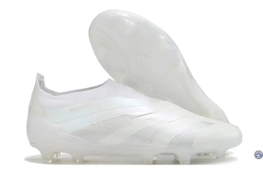 Predator 24 Elite Laceless FG Predstrike - Pearlized - Blanc