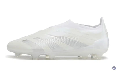 Predator 24 Elite Laceless FG Predstrike - Pearlized - Blanc