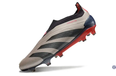 Predator 24 Elite Laceless FG Predstrike - Vivid Horizon - Argenté/Aurora Black/Gris