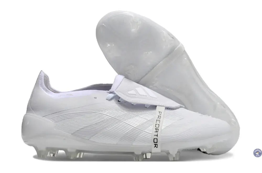 Predator 25 Elite Fold-over Tongue FG Full White - Blanc