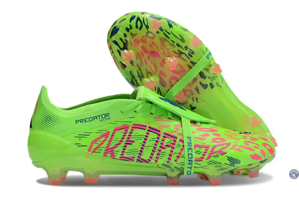 Predator 25 Elite Fold-over Tongue FG Mystic Victory - Lucid Lemon/Lucid Pink/Blue Fusion