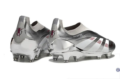 Predator 25 Laceless FG Bellingham - Argent/Bordeaux