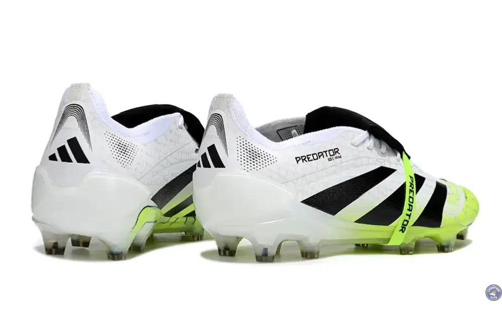 Predator Elite Fold-over Tongue FG Radiant Blaze - Blanc/Noir/Vert