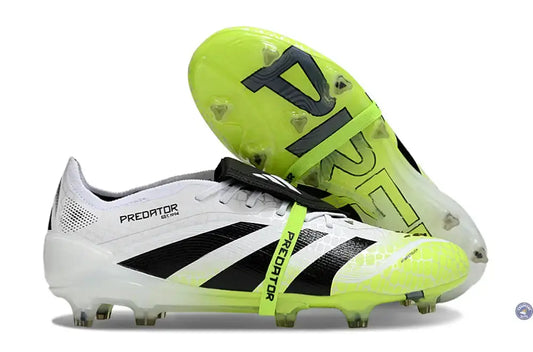Predator Elite Fold-over Tongue FG Radiant Blaze - Blanc/Noir/Vert