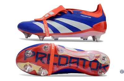 Predator Elite Fold-over Tongue SG Advancement - Bleu/Blanc/Rouge