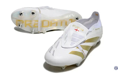 Predator Elite Fold-over Tongue SG Day Spark - Blanc/Doré/Blanc