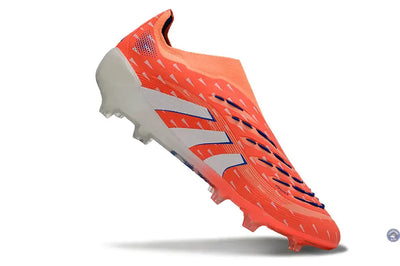 PREDATOR ELITE LACELESS FG CORAL BLAZE - CORAL/BLANC/BEAM ORANGE