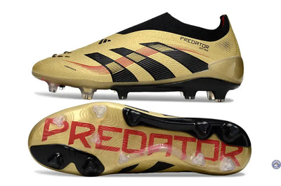 Predator Elite Laceless FG - Or/Noir/Rouge