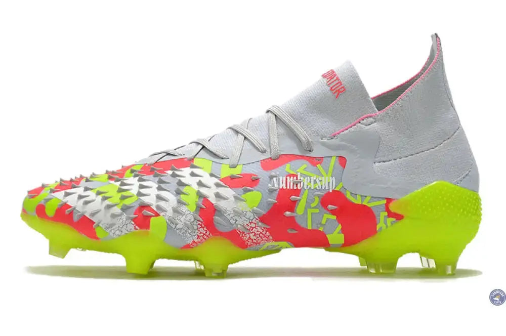 Predator Freak .1 FG - Blanc/Rouge/Jaune Fluo