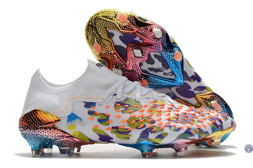 Predator Freak Basse Lacets FG Paul Pogba X Stella McCartney - Blanc/Noir/Orange ÉDITION LIMITÉE