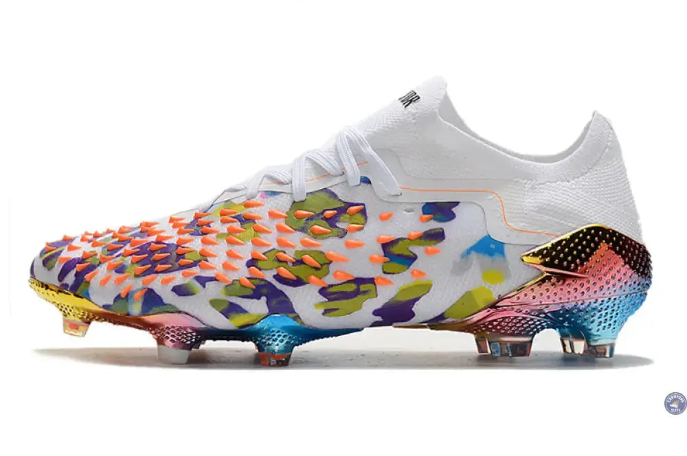 Predator Freak Basse Lacets FG Paul Pogba X Stella McCartney - Blanc/Noir/Orange ÉDITION LIMITÉE