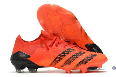 Predator Freak Basse Lacets FG - Rouge/Noir/Orange